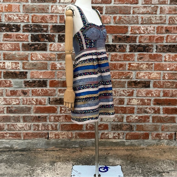 Free People Corinne denim and floral dress / 0 / Excellent condition - Picture 15 of 17